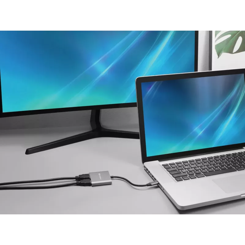 Sandberg USB-C dock 2xHDMI+USB+PD maximálne rozlíšenie 3840x2160
