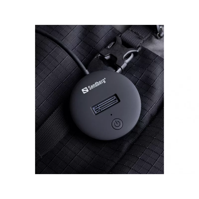 Sandberg USB 3.2 dock pre M.2+NVMe SSD 4 TB čierna