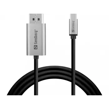 Sandberg USB-C na DisplayPort kábel 2M USB Type-C DisplayPort 2m