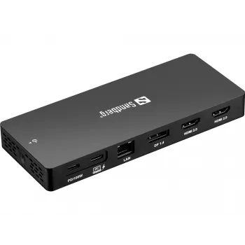 Sandberg USB-C 13in1 DockingStation Pro káblový USB 3.2 Gen 1 Type-C