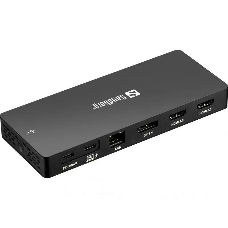 Sandberg USB-C 13in1 DockingStation Pro káblový USB 3.2 Gen 1 Type-C