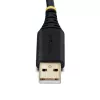 StarTech.com 10ft (3m) USB na nulový modem sériový adaptérový kábel, vymeniteľné skrutky/matice DB9, COM Retention, USB-A na RS232, FTDI, ESD ochrana úroveň 4, Windows/macOS/ChromeOS/Linux - Odolné TPE puzdro