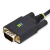 StarTech.com 10ft (3m) USB na nulový modem sériový adaptérový kábel, vymeniteľné skrutky/matice DB9, COM Retention, USB-A na RS232, FTDI, ESD ochrana úroveň 4, Windows/macOS/ChromeOS/Linux - Odolné TPE puzdro