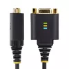 StarTech.com 30cm USB na nulový modem sériový adaptérový kábel, COM zachovanie, FTDI, USB-A na DB9 RS232, vymeniteľné matice/skrutky DB9, Windows/macOS/Linux