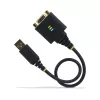 StarTech.com 30cm USB na nulový modem sériový adaptérový kábel, COM zachovanie, FTDI, USB-A na DB9 RS232, vymeniteľné matice/skrutky DB9, Windows/macOS/Linux
