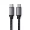 USB-C na USB-C kábel Satechi ST-TCC2MM — 2 m, čierny/sivý, 0,48 Gbit/s