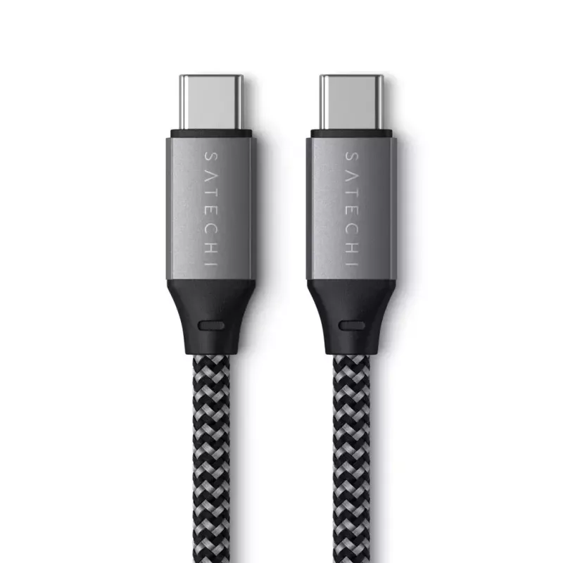 USB-C na USB-C kábel Satechi ST-TCC2MM — 2 m, čierny/sivý, 0,48 Gbit/s