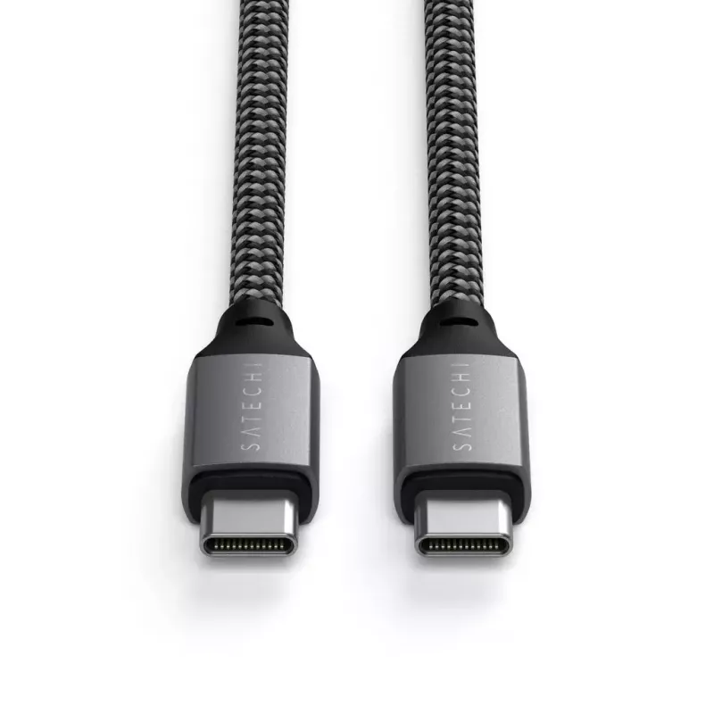 USB-C na USB-C kábel Satechi ST-TCC2MM — 2 m, čierny/sivý, 0,48 Gbit/s