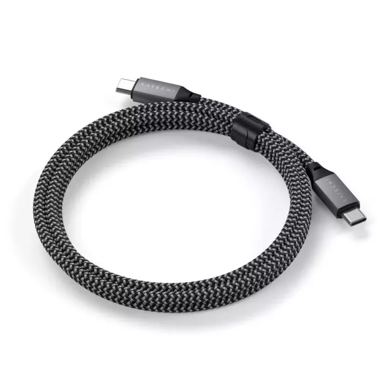 USB-C na USB-C kábel Satechi ST-TCC2MM — 2 m, čierny/sivý, 0,48 Gbit/s