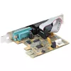 StarTech.com 2-portová PCI Express sériová karta, dual port PCIe na RS232 (DB9) sériová karta, 16C1050 UART, štandardné alebo low-profile držiaky, zachovanie COM, pre Windows a Linux