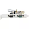StarTech.com 2-portová PCI Express sériová karta, dual port PCIe na RS232 (DB9) sériová karta, 16C1050 UART, štandardné alebo low-profile držiaky, zachovanie COM, pre Windows a Linux