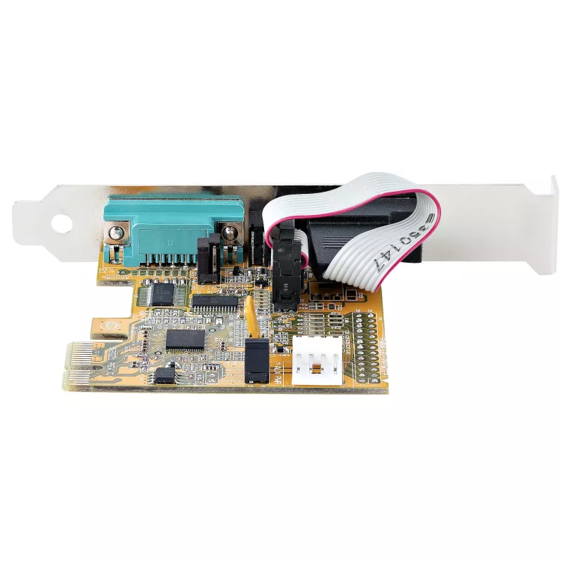 StarTech.com 2-portová PCI Express sériová karta, dual port PCIe na RS232 (DB9) sériová karta, 16C1050 UART, štandardné alebo low-profile držiaky, zachovanie COM, pre Windows a Linux