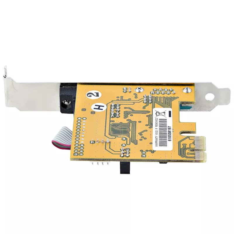 StarTech.com 2-portová PCI Express sériová karta, dual port PCIe na RS232 (DB9) sériová karta, 16C1050 UART, štandardné alebo low-profile držiaky, zachovanie COM, pre Windows a Linux