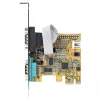 StarTech.com 2-portová PCI Express sériová karta, dual port PCIe na RS232 (DB9) sériová karta, 16C1050 UART, štandardné alebo low-profile držiaky, zachovanie COM, pre Windows a Linux