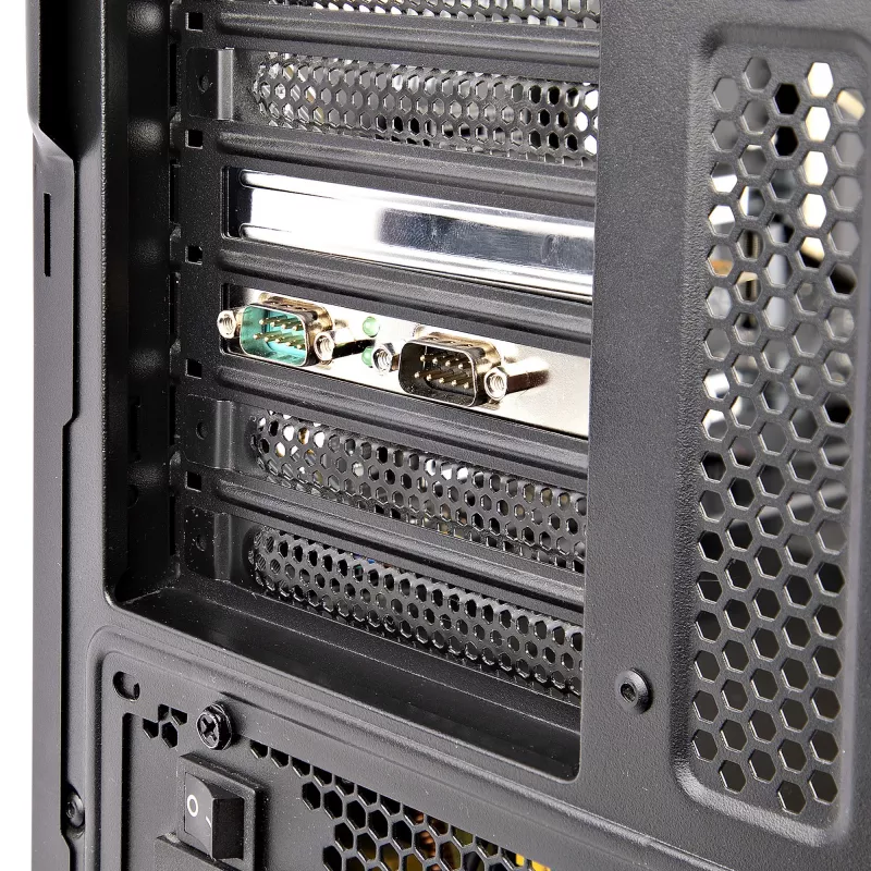 StarTech.com 2-portová PCI Express sériová karta, dual port PCIe na RS232 (DB9) sériová karta, 16C1050 UART, štandardné alebo low-profile držiaky, zachovanie COM, pre Windows a Linux
