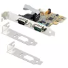 StarTech.com 2-portová PCI Express sériová karta, dual port PCIe na RS232 (DB9) sériová karta, 16C1050 UART, štandardné alebo low-profile držiaky, zachovanie COM, pre Windows a Linux