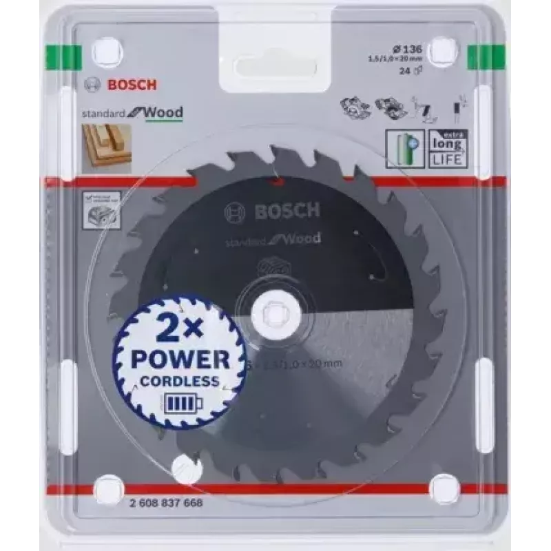 Bosch 2608837668 kotúč pre okružnú pílu, 136 mm