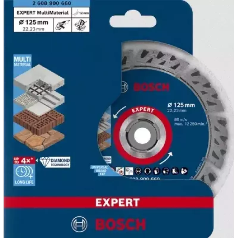 Bosch Expert MultiMaterial diamantový rezný kotúč, 125 mm, 2608900660