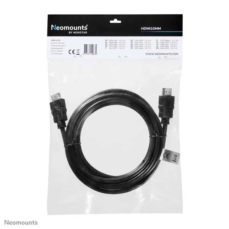 Neomounts HDMI10MM HDMI kábel – 3 metre