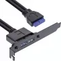 InLine slotový držiak 2x USB 3.0 A konektor samica / interný konektor základnej dosky 0,5 m