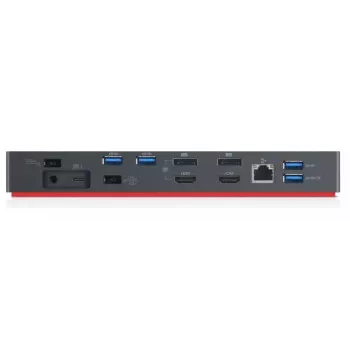 Lenovo 40AN0135EU dokovacia stanica/portový replikátor káblová Thunderbolt 3 čierna, červená