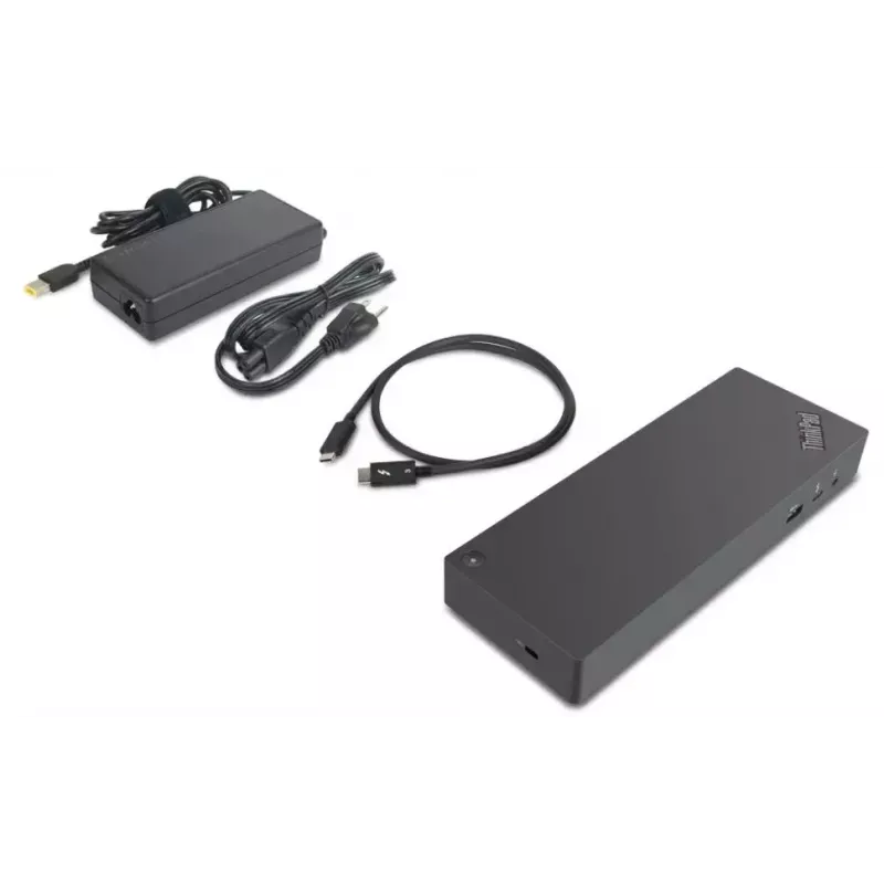 Lenovo 40AN0135EU dokovacia stanica/portový replikátor káblová Thunderbolt 3 čierna, červená