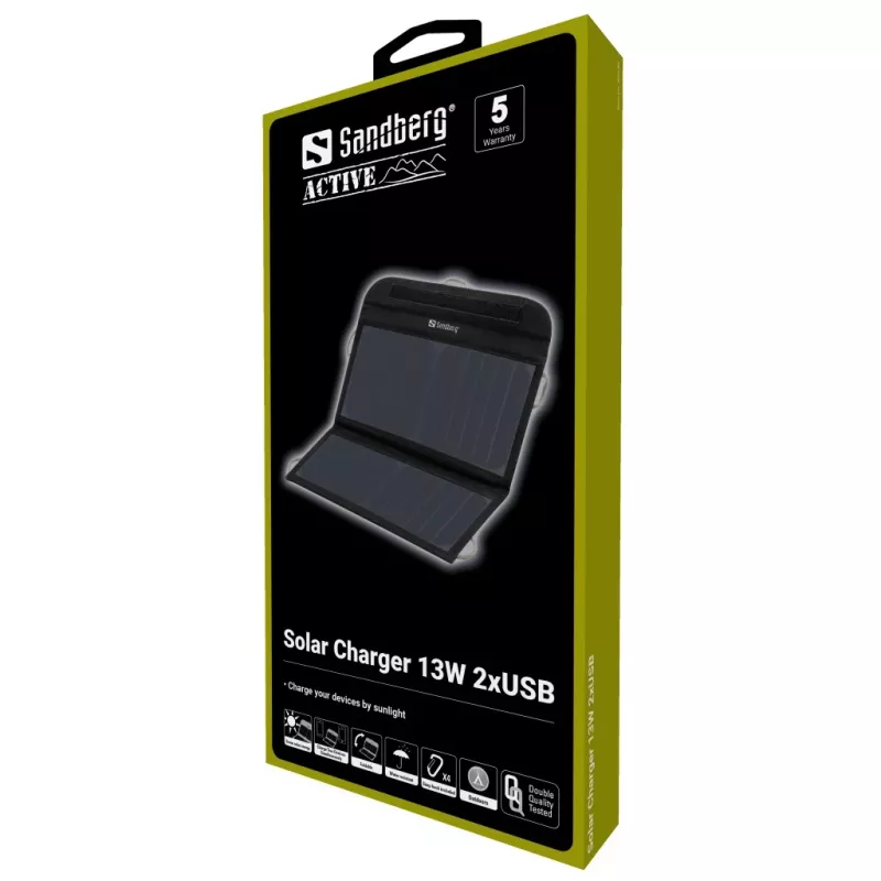 Sandberg solárna nabíjačka 13W 2xUSB