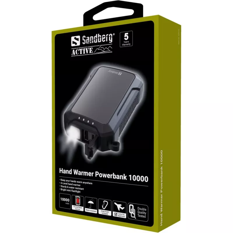 Prenosná powerbank Sandberg ohrievač rúk 10000 mAh