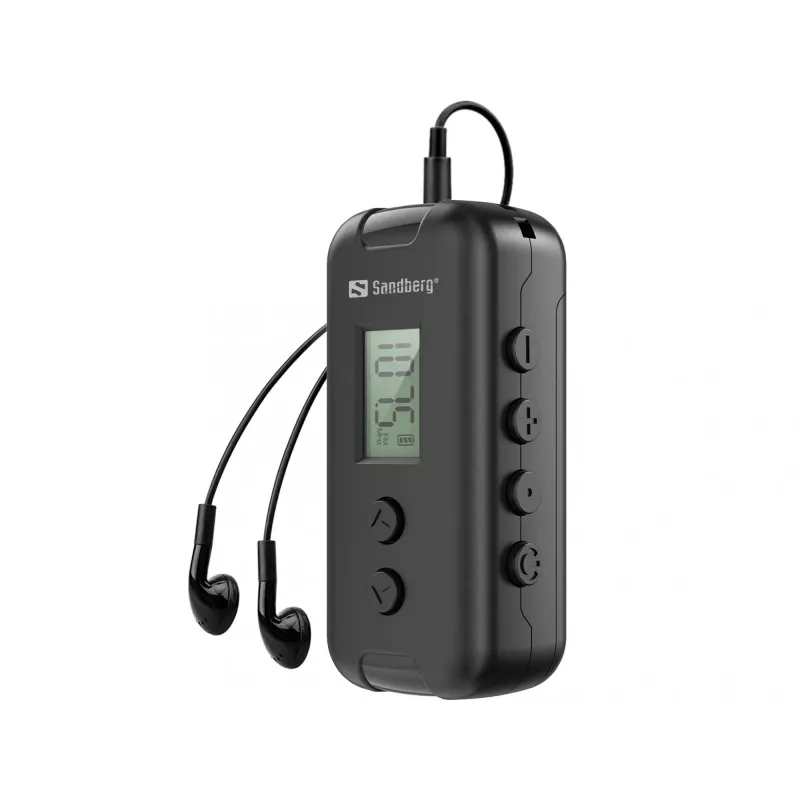 Prenosné rádio Sandberg 421-00 FM 76-109 MHz čierne
