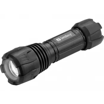 Sandberg Survivor Torch pre AAA batériu, ručná baterka, čierna, hliník, LED, 3 W, 150 lm