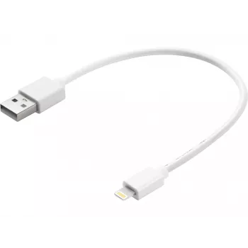 Kábel Sandberg USB Lightning MFI 0,2 m biela