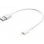 Kábel Sandberg USB Lightning MFI 0,2 m biely