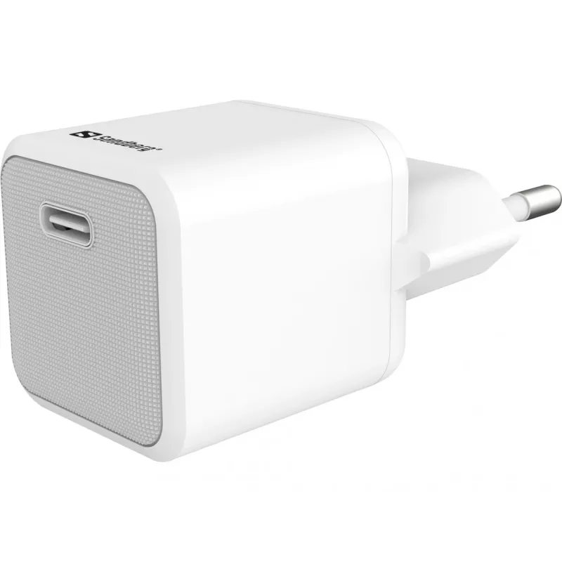 AC nabíjačka Sandberg 20W USB-C + Lightning 1M rýchlonabíjanie biela