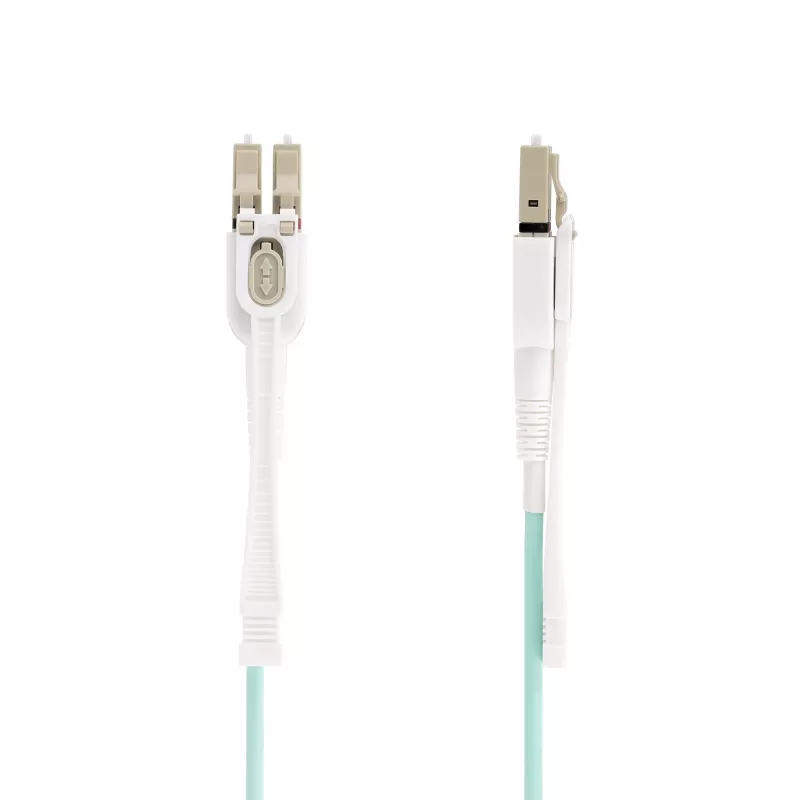 StarTech.com 10m (32.8ft) LC na LC (UPC) OM4 multimódový optický kábel s push-pull jazýčkami, 50/125µm, 100G, odolný voči ohybu, nízky útlm – LSZH optický prepojovací kábel