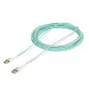 StarTech.com 10m (32.8ft) LC na LC (UPC) OM4 multimódový optický kábel s push-pull jazýčkami, 50/125µm, 100G, odolný voči ohybu, nízky útlm – LSZH optický prepojovací kábel