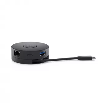 DELL DA300 káblový USB 3.2 Gen 2 (3.1 Gen 2) Type-C čierny