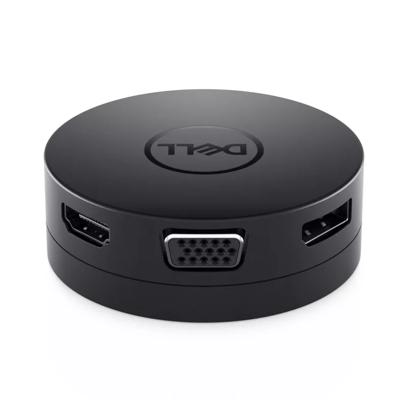 DELL DA300 káblový USB 3.2 Gen 2 (3.1 Gen 2) Type-C čierny