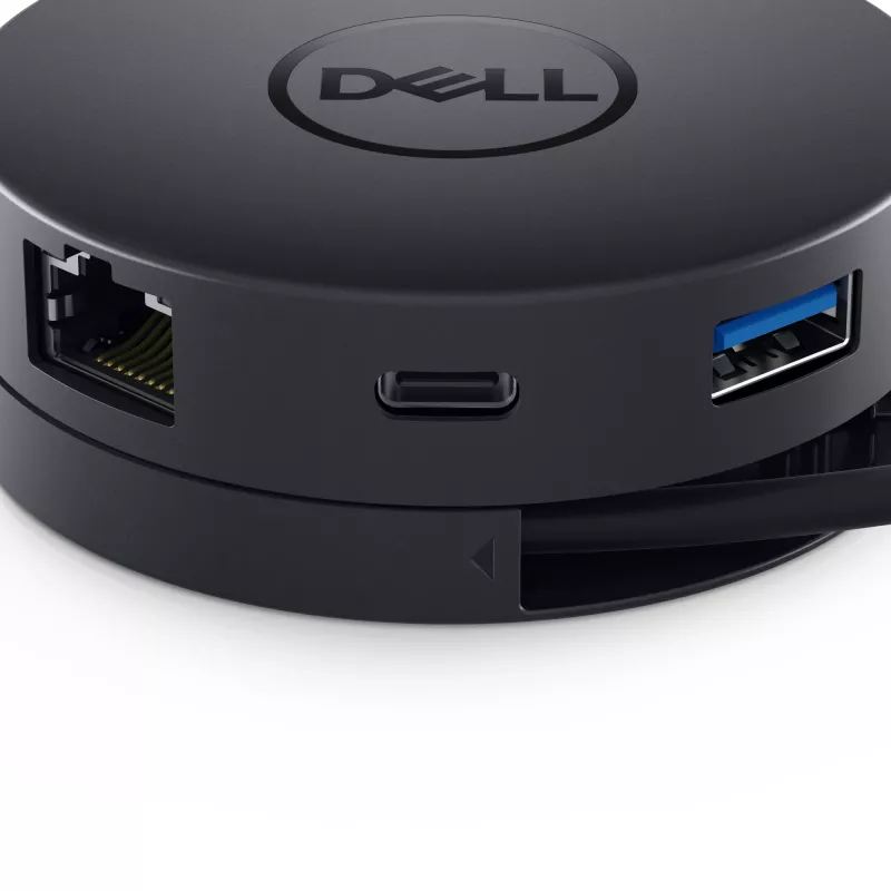 DELL DA300 káblový USB 3.2 Gen 2 (3.1 Gen 2) Type-C čierny