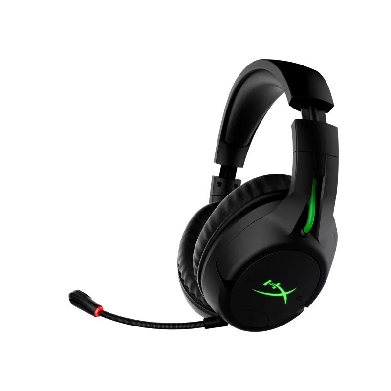 HyperX CloudX Flight – bezdrôtový herný headset (čierna-zelená) – Xbox