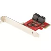 StarTech.com SATA PCIe karta - 4 port PCIe SATA rozširujúca karta - 6 Gbit/s - low-profile kryt - združené SATA konektory - ASM1164 Non-RAID - PCI Express na SATA konvertor
