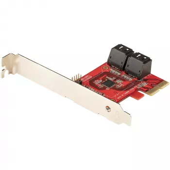 StarTech.com SATA PCIe karta - 4 port PCIe SATA rozširujúca karta - 6 Gbit/s - low-profile kryt - združené SATA konektory - ASM1164 Non-RAID - PCI Express na SATA konvertor