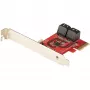 StarTech.com SATA PCIe karta - 4 port PCIe SATA rozširujúca karta - 6 Gbit/s - low-profile kryt - združené SATA konektory - ASM1164 Non-RAID - PCI Express na SATA konvertor