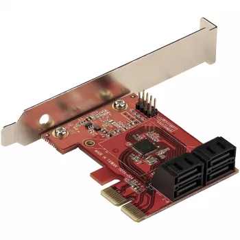 StarTech.com SATA PCIe karta - 4 port PCIe SATA rozširujúca karta - 6 Gbit/s - low-profile kryt - združené SATA konektory - ASM1164 Non-RAID - PCI Express na SATA konvertor