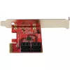 StarTech.com SATA PCIe karta - 4 port PCIe SATA rozširujúca karta - 6 Gbit/s - low-profile kryt - združené SATA konektory - ASM1164 Non-RAID - PCI Express na SATA konvertor