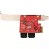 StarTech.com SATA PCIe karta - 4 port PCIe SATA rozširujúca karta - 6 Gbit/s - low-profile kryt - združené SATA konektory - ASM1164 Non-RAID - PCI Express na SATA konvertor
