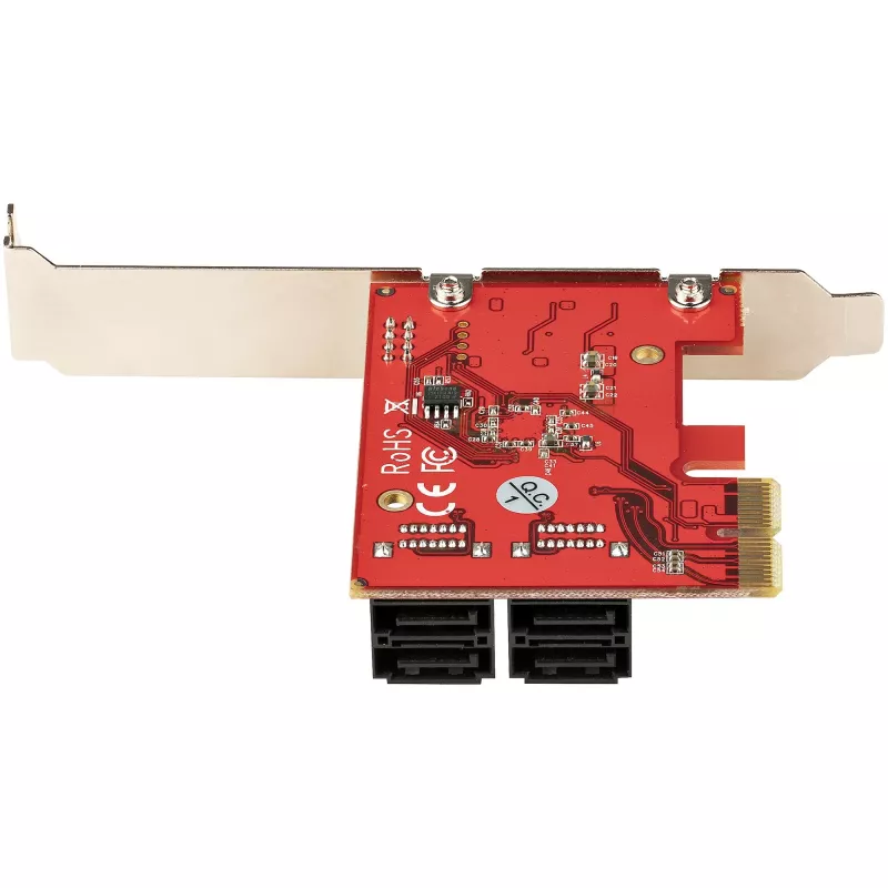 StarTech.com SATA PCIe karta - 4 port PCIe SATA rozširujúca karta - 6 Gbit/s - low-profile kryt - združené SATA konektory - ASM1164 Non-RAID - PCI Express na SATA konvertor