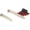 StarTech.com SATA PCIe karta - 4 port PCIe SATA rozširujúca karta - 6 Gbit/s - low-profile kryt - združené SATA konektory - ASM1164 Non-RAID - PCI Express na SATA konvertor