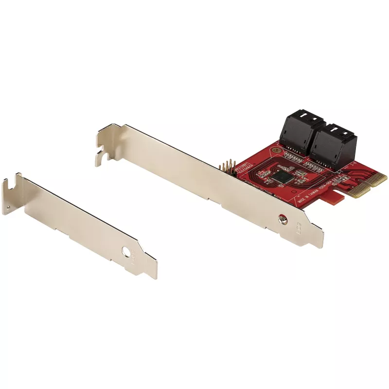 StarTech.com SATA PCIe karta - 4 port PCIe SATA rozširujúca karta - 6 Gbit/s - low-profile kryt - združené SATA konektory - ASM1164 Non-RAID - PCI Express na SATA konvertor