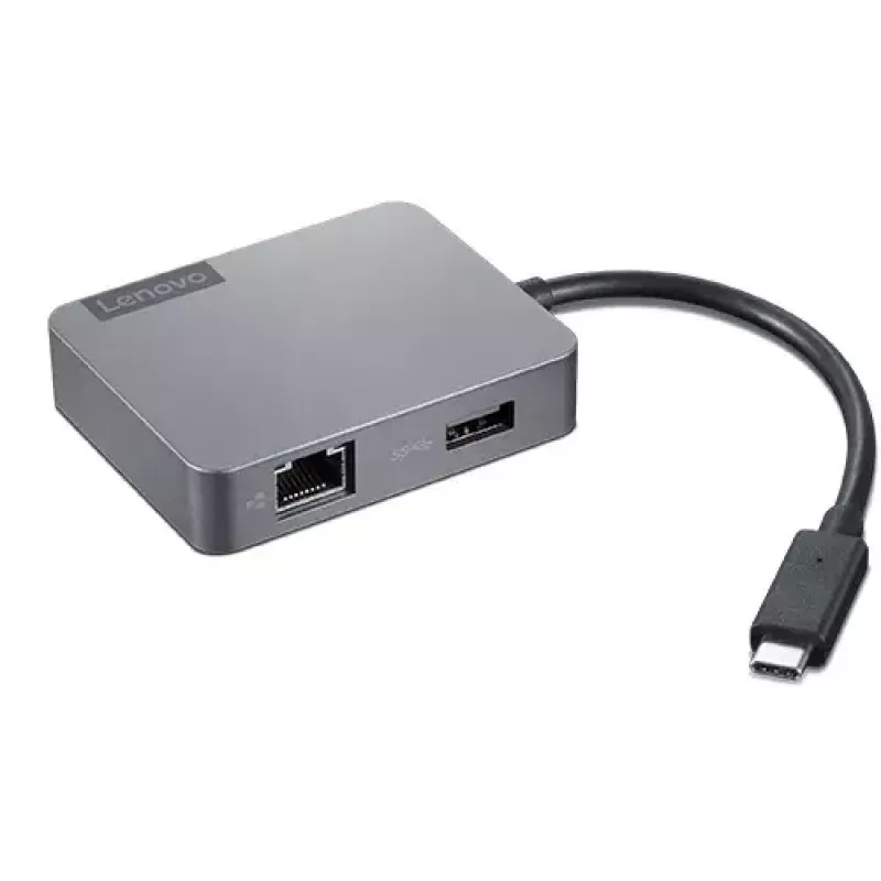 Lenovo 4X91A30366 laptop dock/port replikátor káblový USB 2.0 Type-C sivý