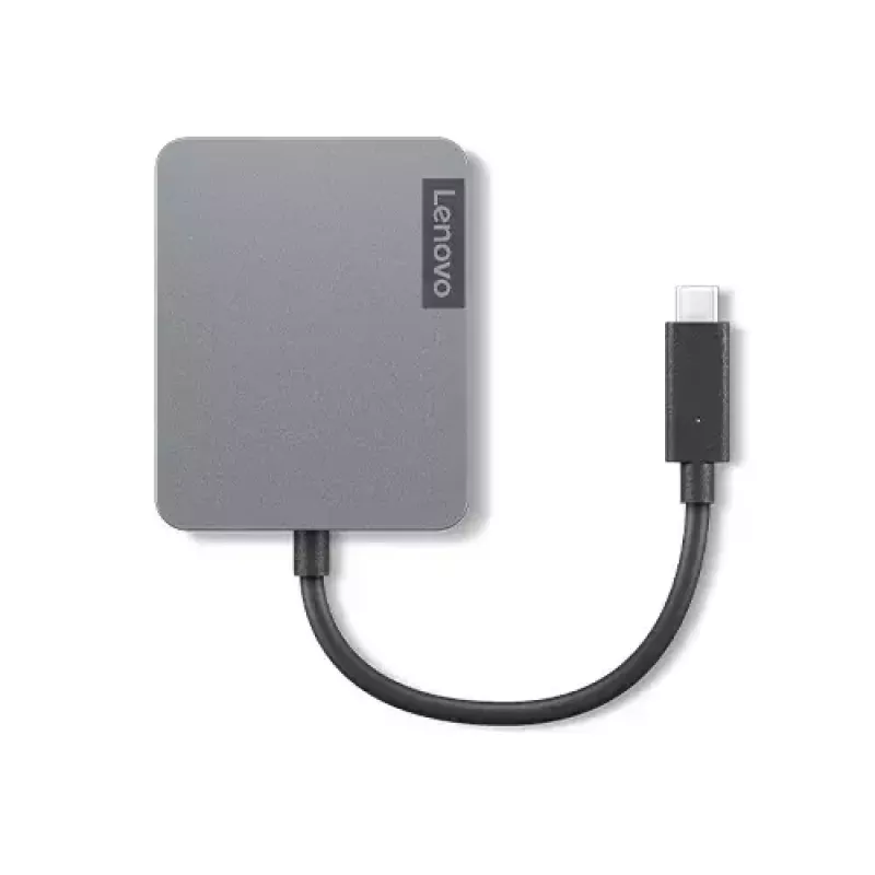Lenovo 4X91A30366 laptop dock/port replikátor káblový USB 2.0 Type-C sivý